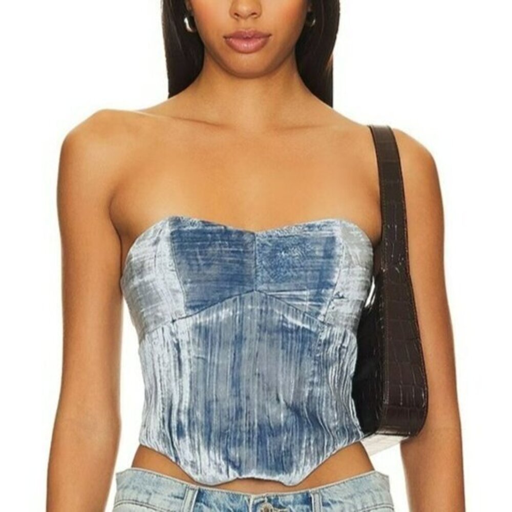 House of Harlow 1960 xREVOLVE Balley Corset - Light Blue
